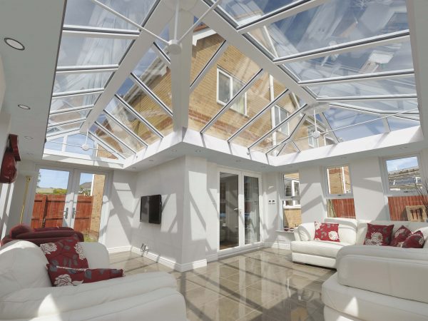 Glass Roof Living Space